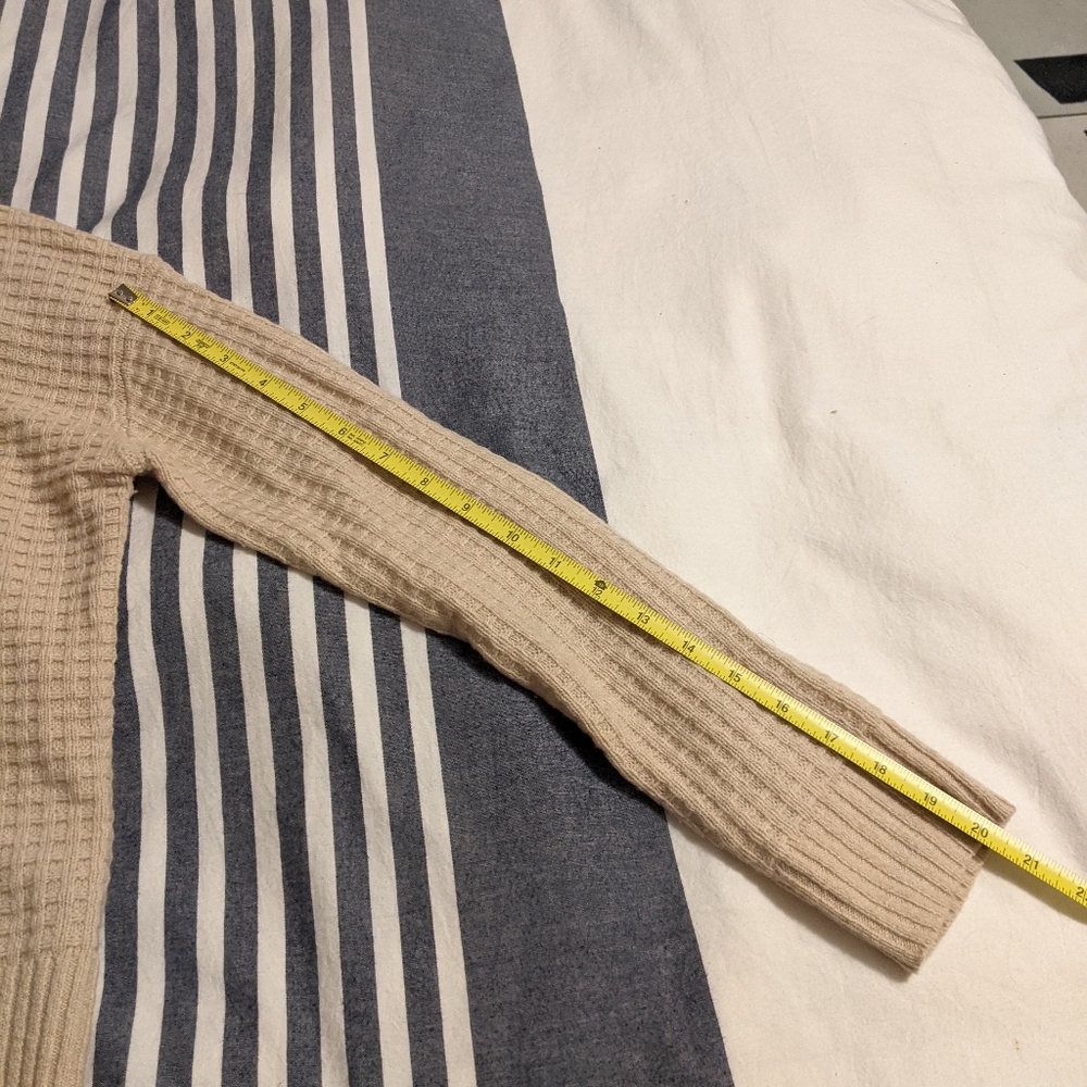 Everlane Belgian Waffle Recashmere Henley in Canvas XXS NWOT - Picture 13 of 14